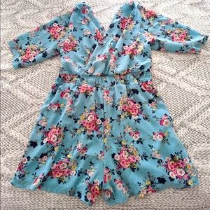 Topshop Floral Romper - M